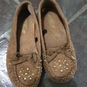 Toddler girls size 8 moccasins